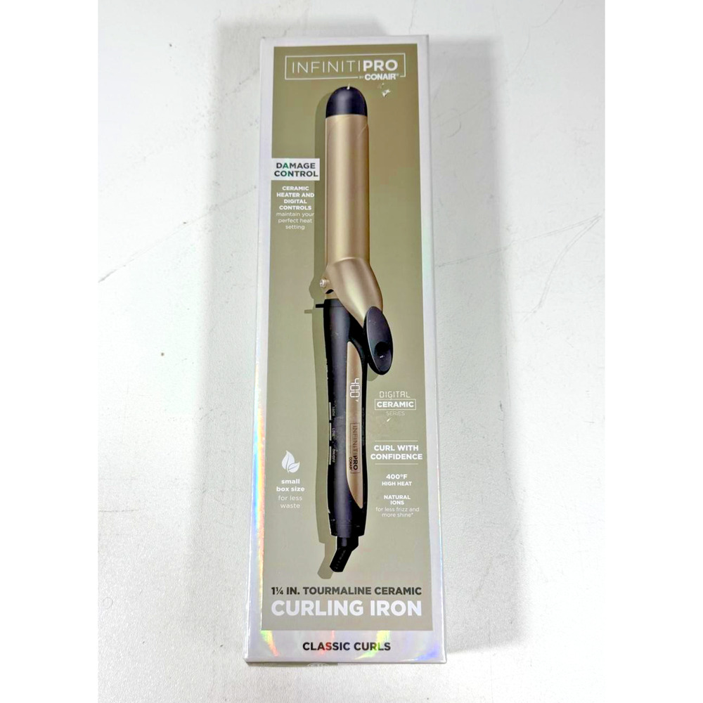 Conair Infiniti Pro Tourmaline Ceramic Digital Curling Iron - 1 1/4" - Picture 1 of 1